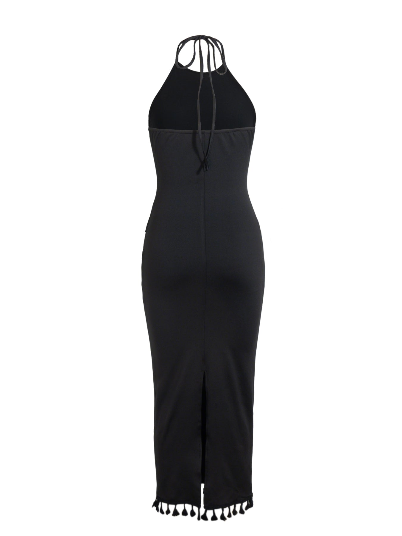 Elegant Resort Halterneck Women's Dress