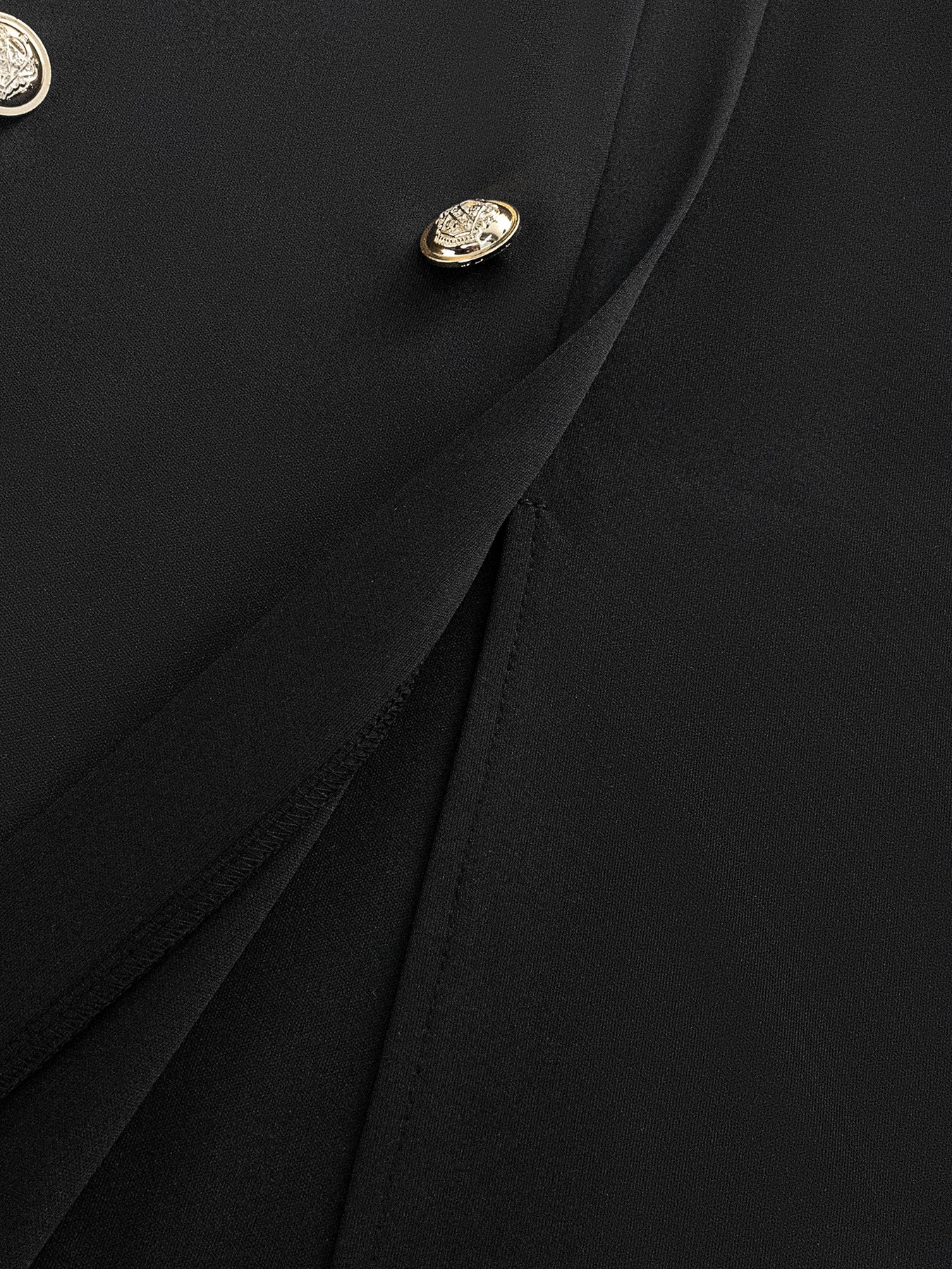 Halterneck Suit Tie Buttoned Waist Dress