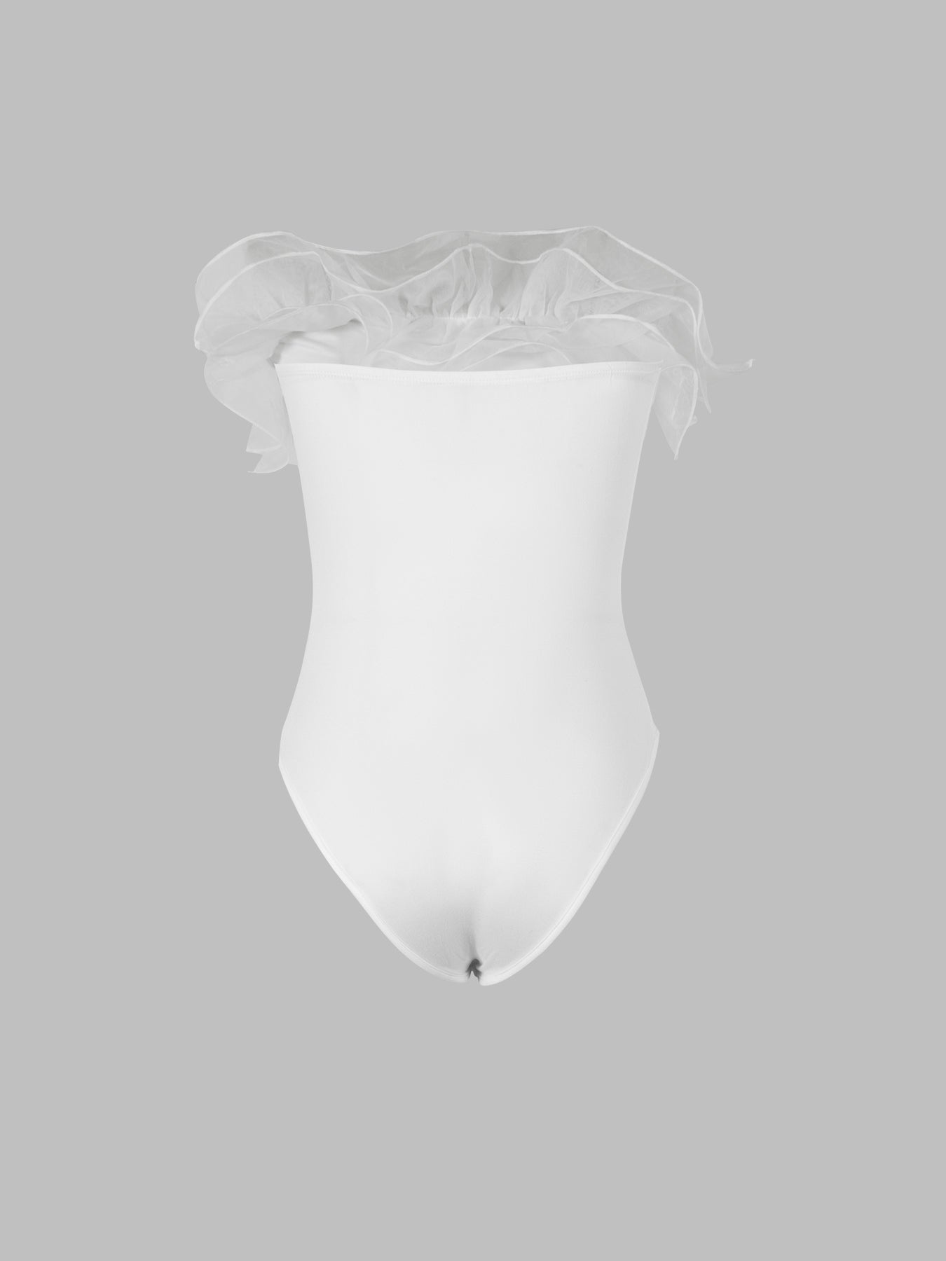 Elegant Straight-neck Solid Color Top