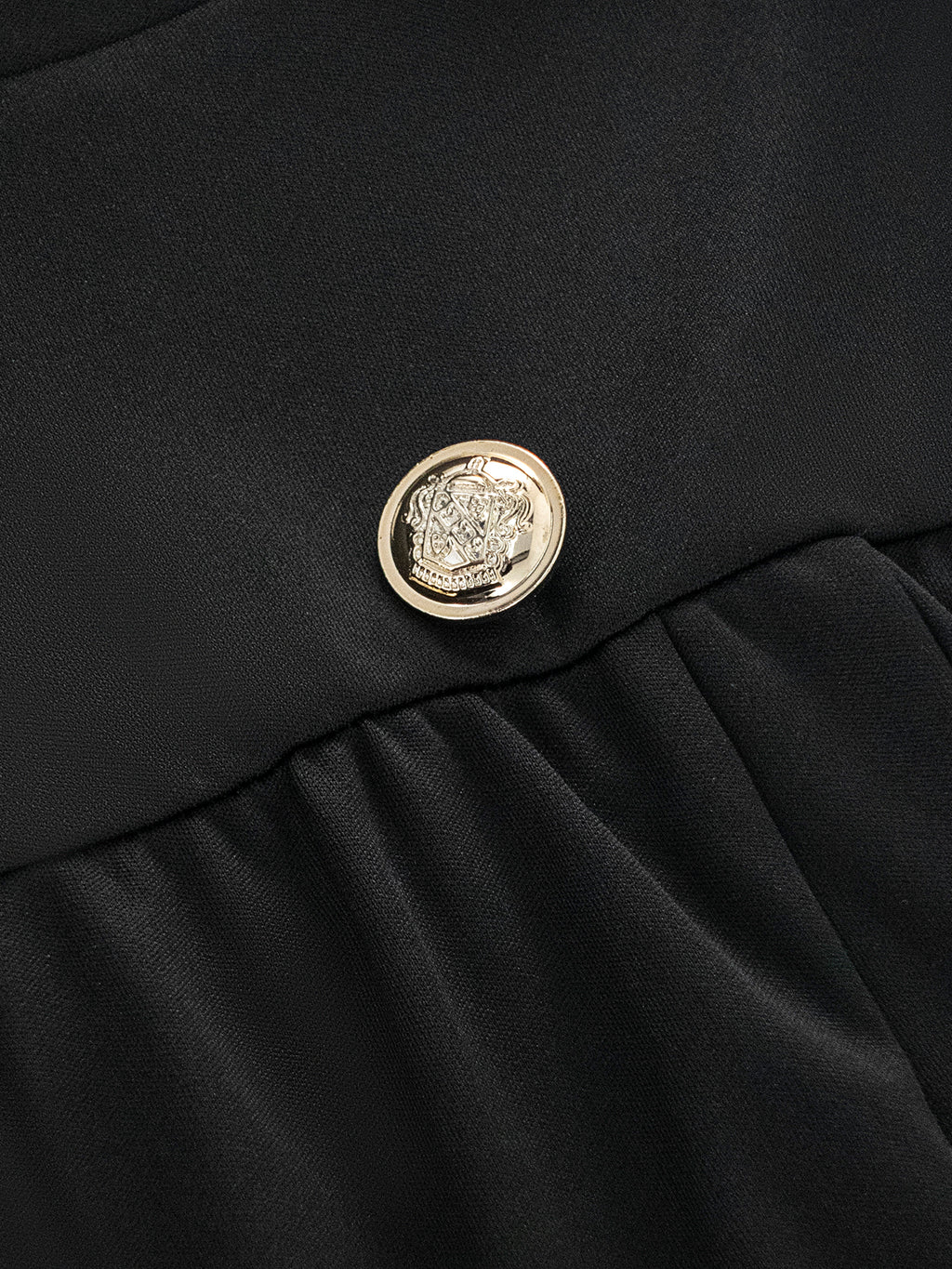 Halterneck Suit Tie Buttoned Waist Dress
