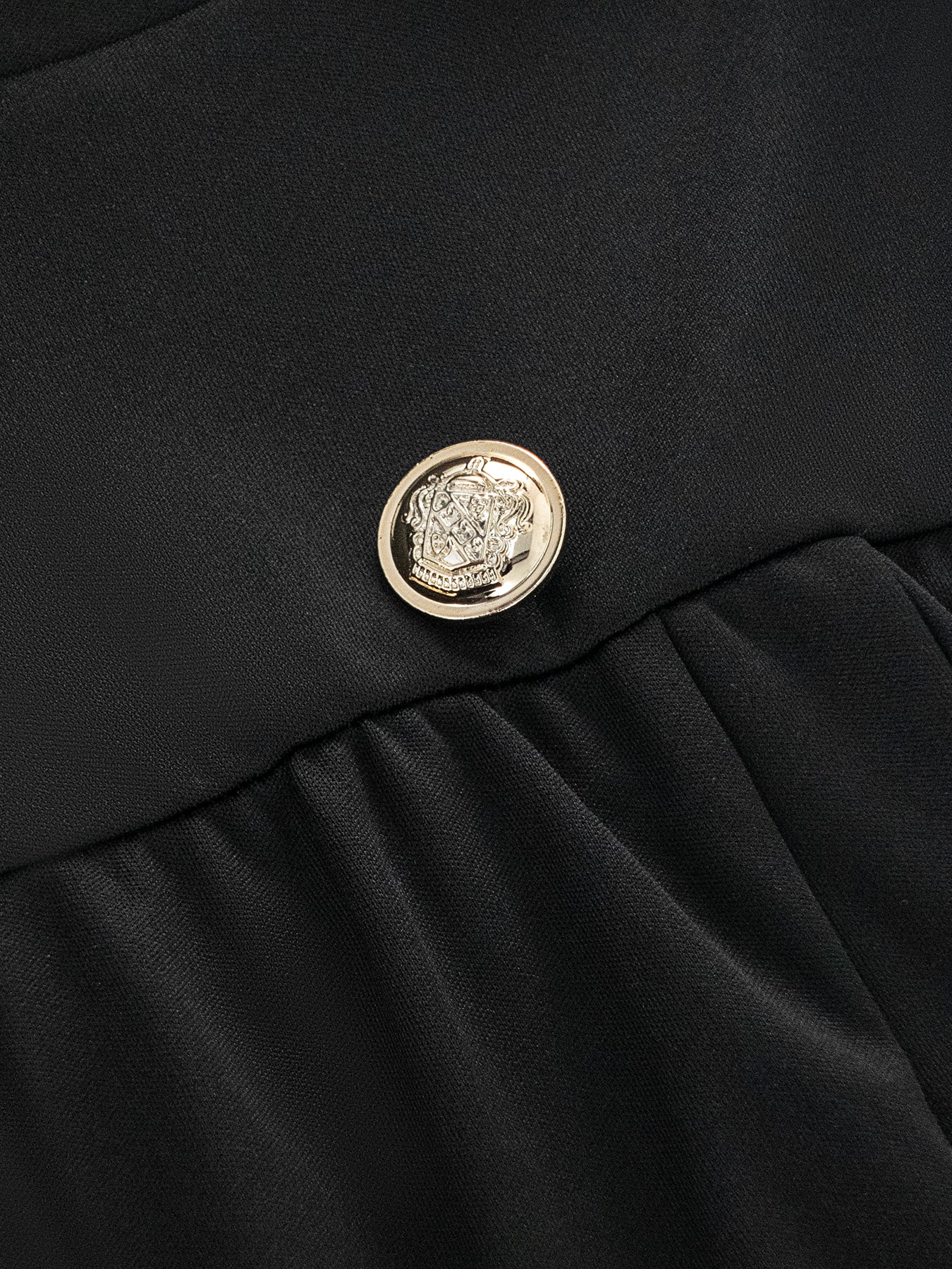 Halterneck Suit Tie Buttoned Waist Dress