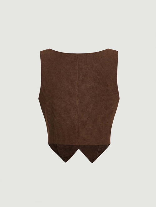 Chic Sleeveless Vest In A Light Fashion Style