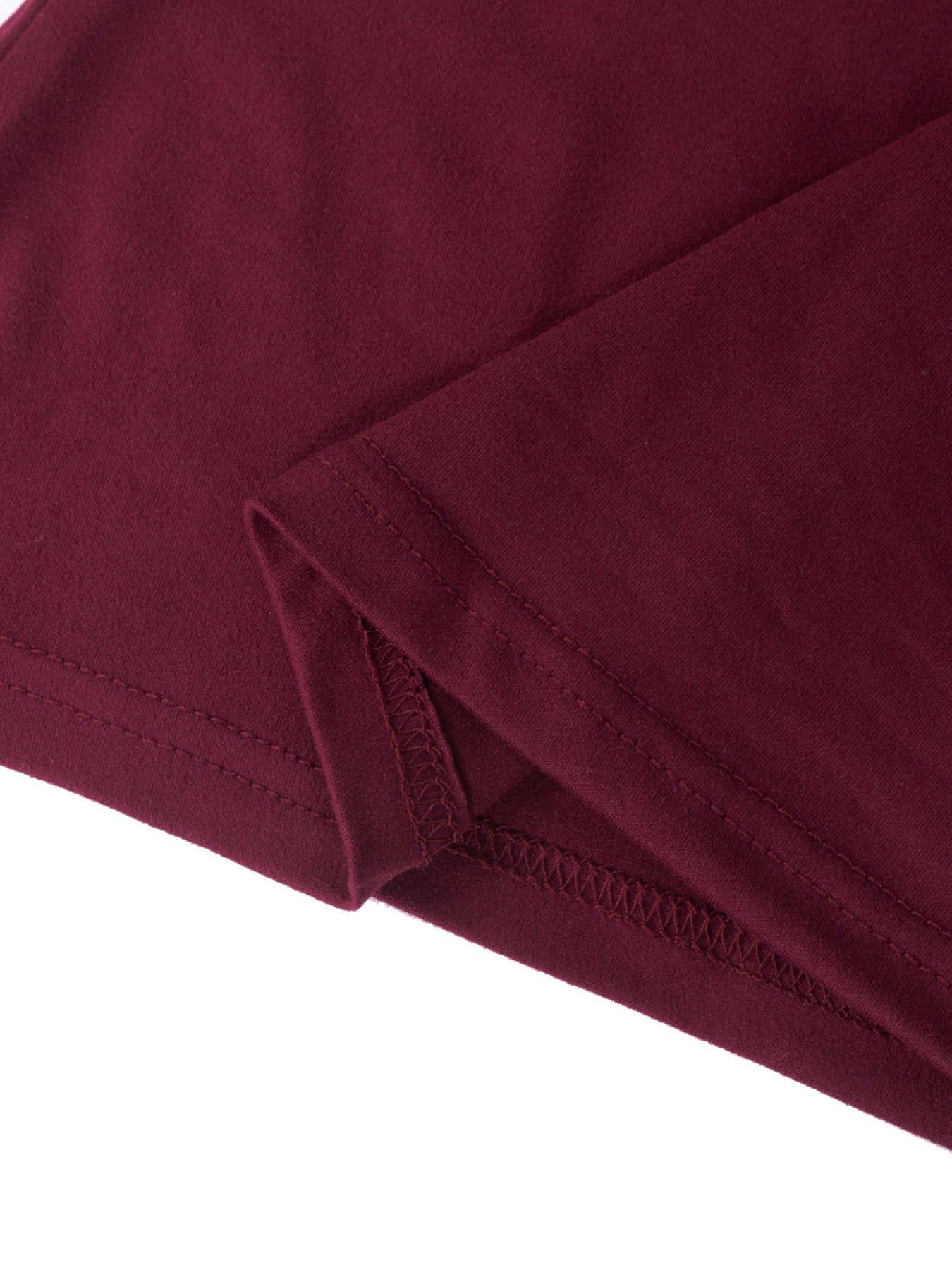 Solid Color Slim Stand-up Collar Short-sleeved Top