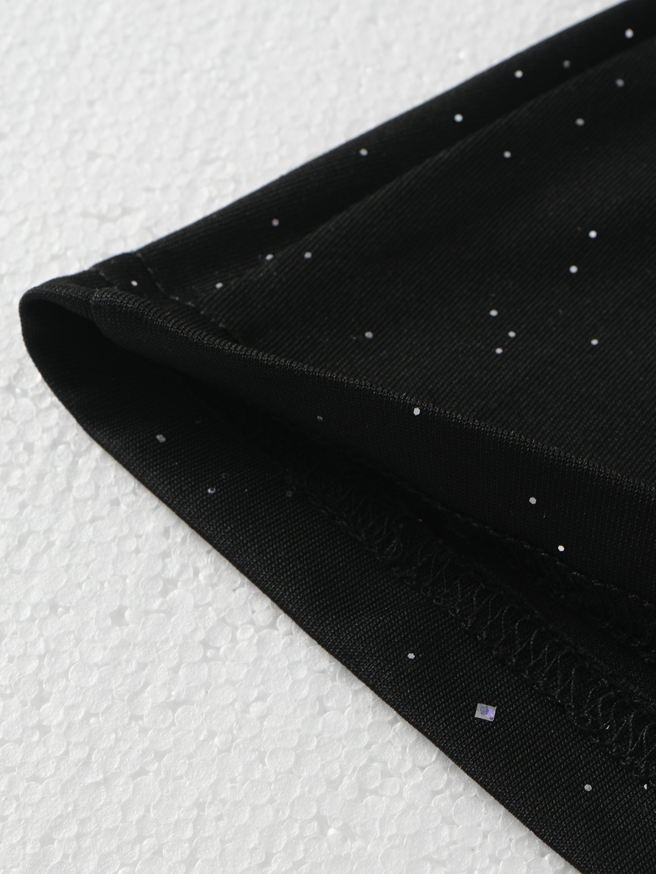 Solid Color Sequined Halterneck Vest