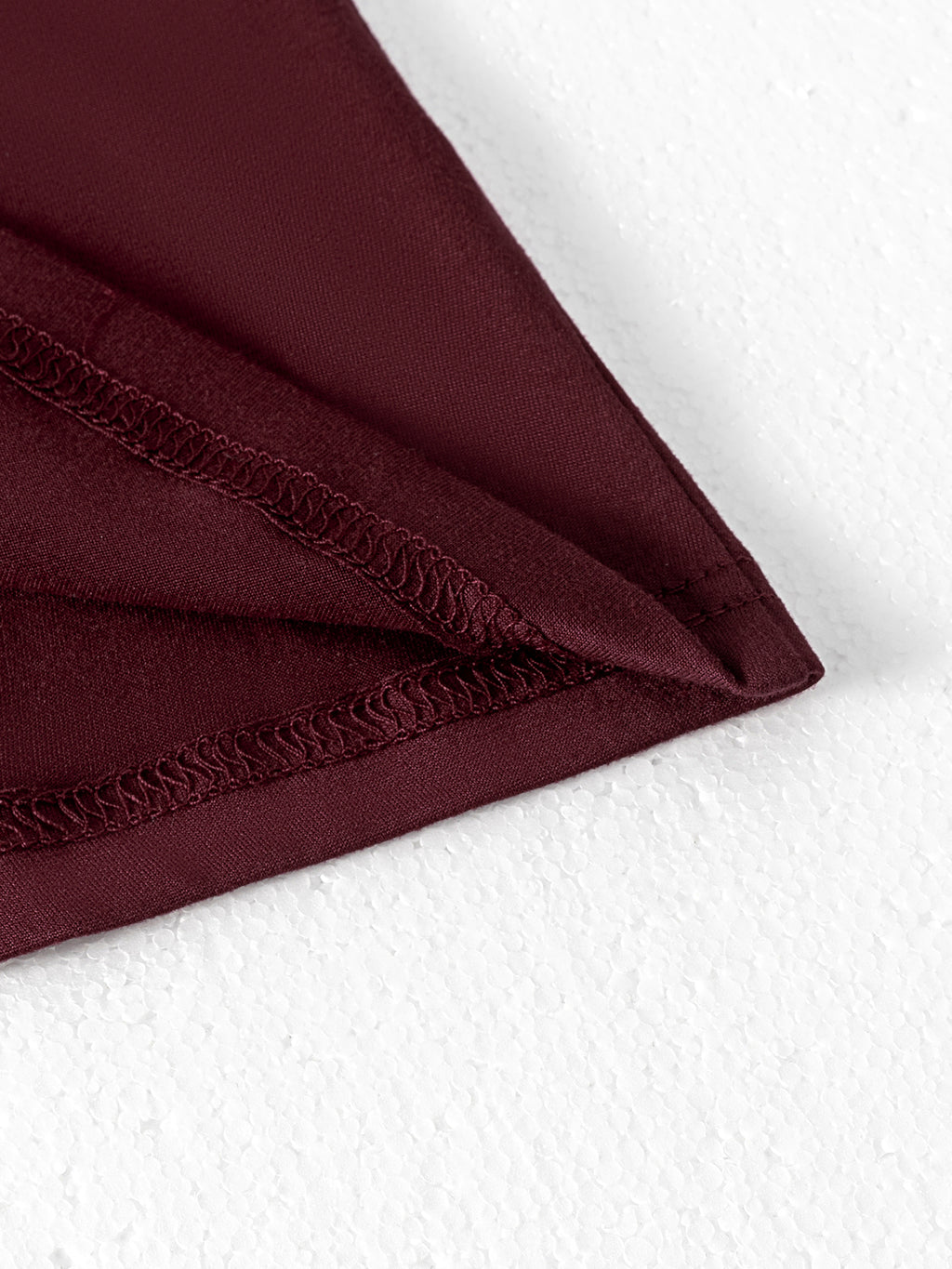 Solid Color Slim Stand-up Collar Short-sleeved Top